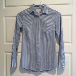 J Crew striped stretch perfect fitted shirt PXXS
